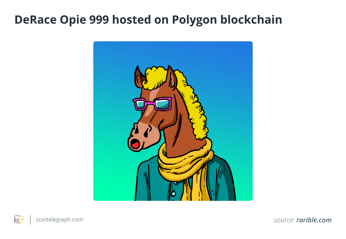 DeRace Opie 999 hosted on Polygon blockchain